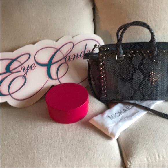 Michael Michael Kors Stella python blue denim mail - Picture 9 of 9